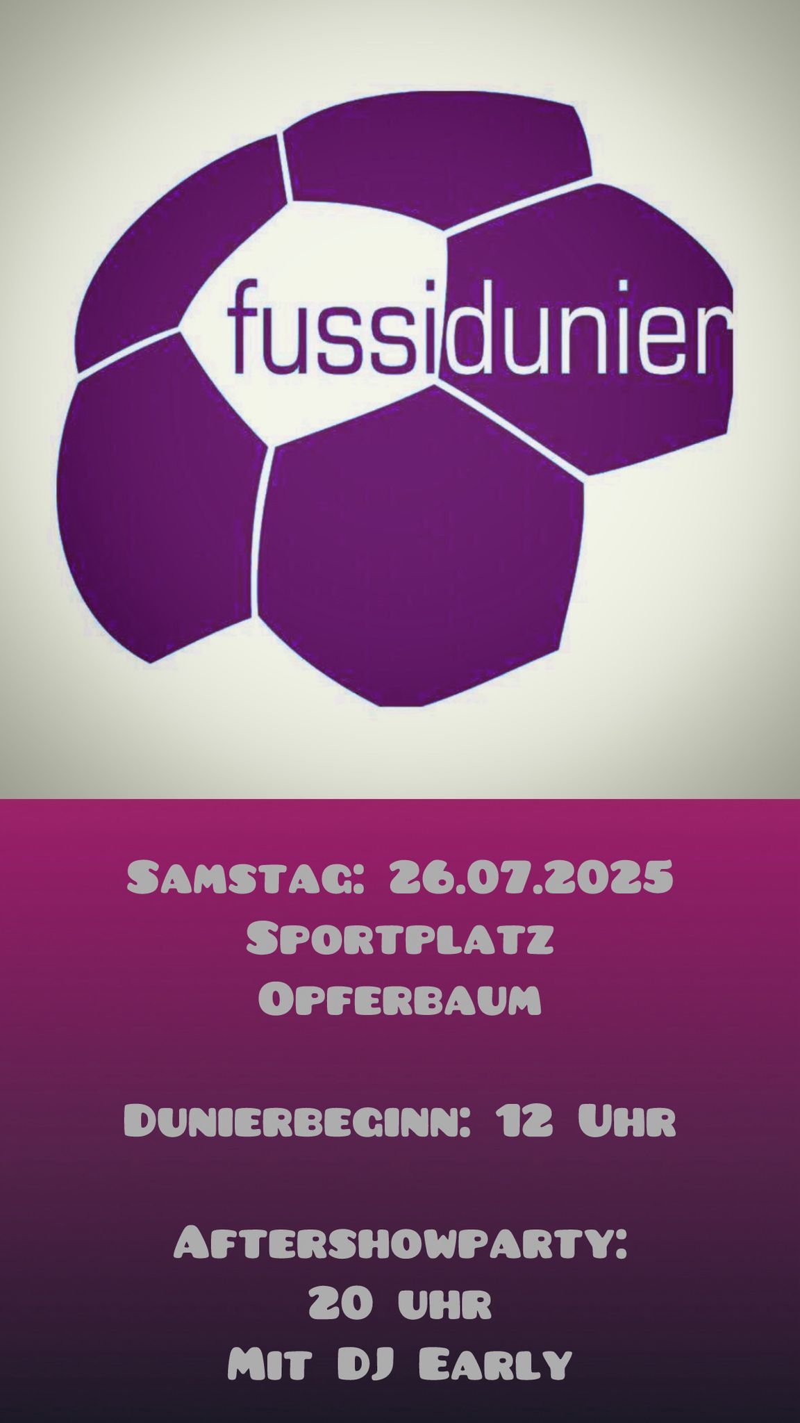 Fussidunier 2025 am 26.07.2025