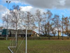 Aus 16 meter höhe...